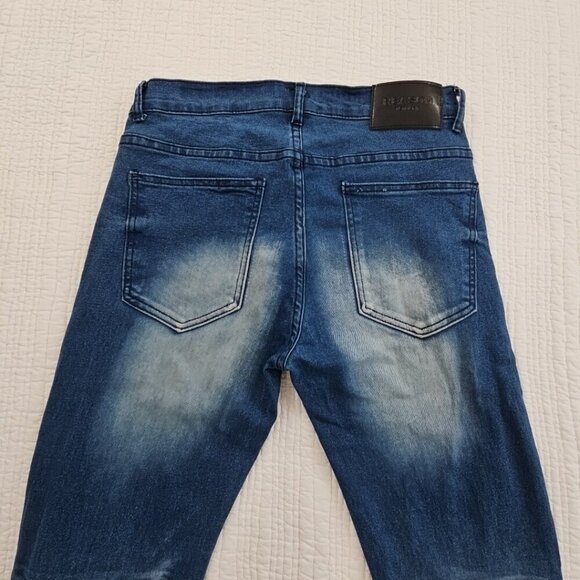 Reason Premium Denim Jeans Men's 32x32 Slim Fit Feathering Stretch EUC LN - Picture 4 of 16